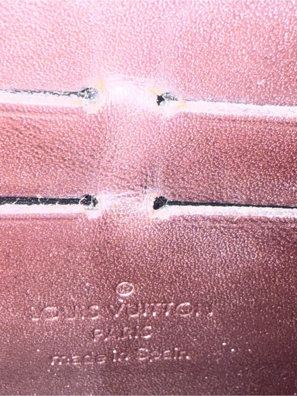 Authentic Louis Vuitton Patent Monogram Vernis Bordeaux Zip Wallet - - Picture 14 of 16